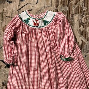 Honeydew Smocked Christmas Dress